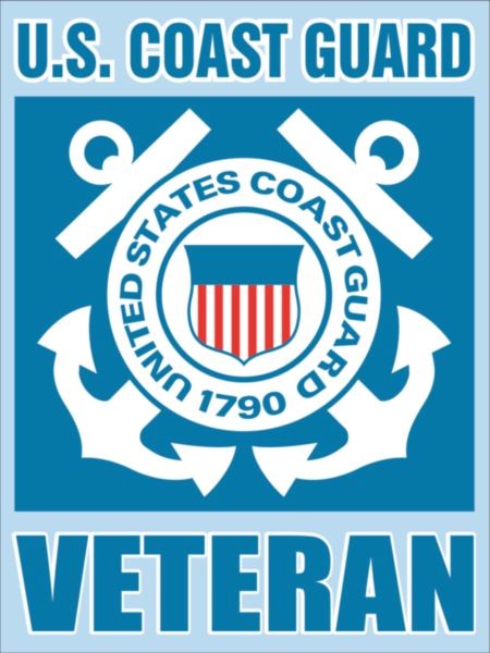 Coast Guard 4"X 3" Decal - Veteran