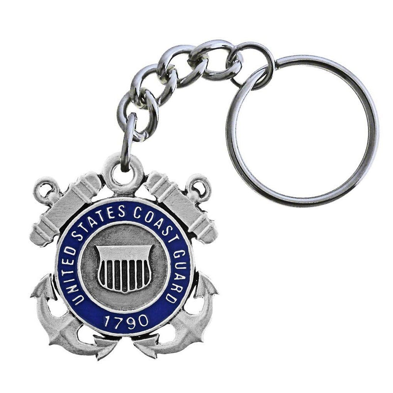 Coast Guard Sparta Pewter Keychain