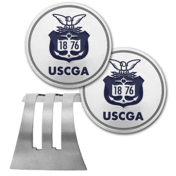 Coast Guard Academy Sparta Pewter Coaster Set