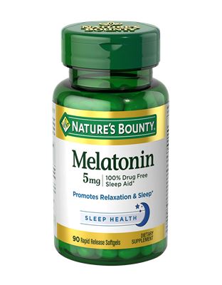 Nature's Bounty Dietary Supplement Melatonin Softgels - 5mg - 90 Count