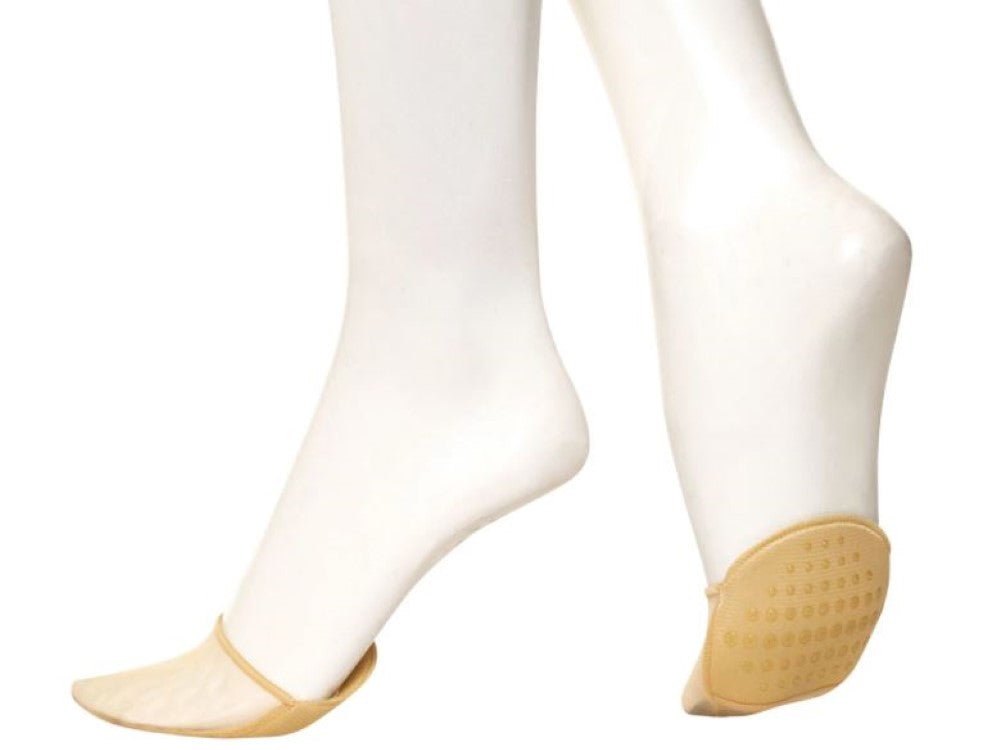 HUE Womens Sheer Toe Cover Liner Socks