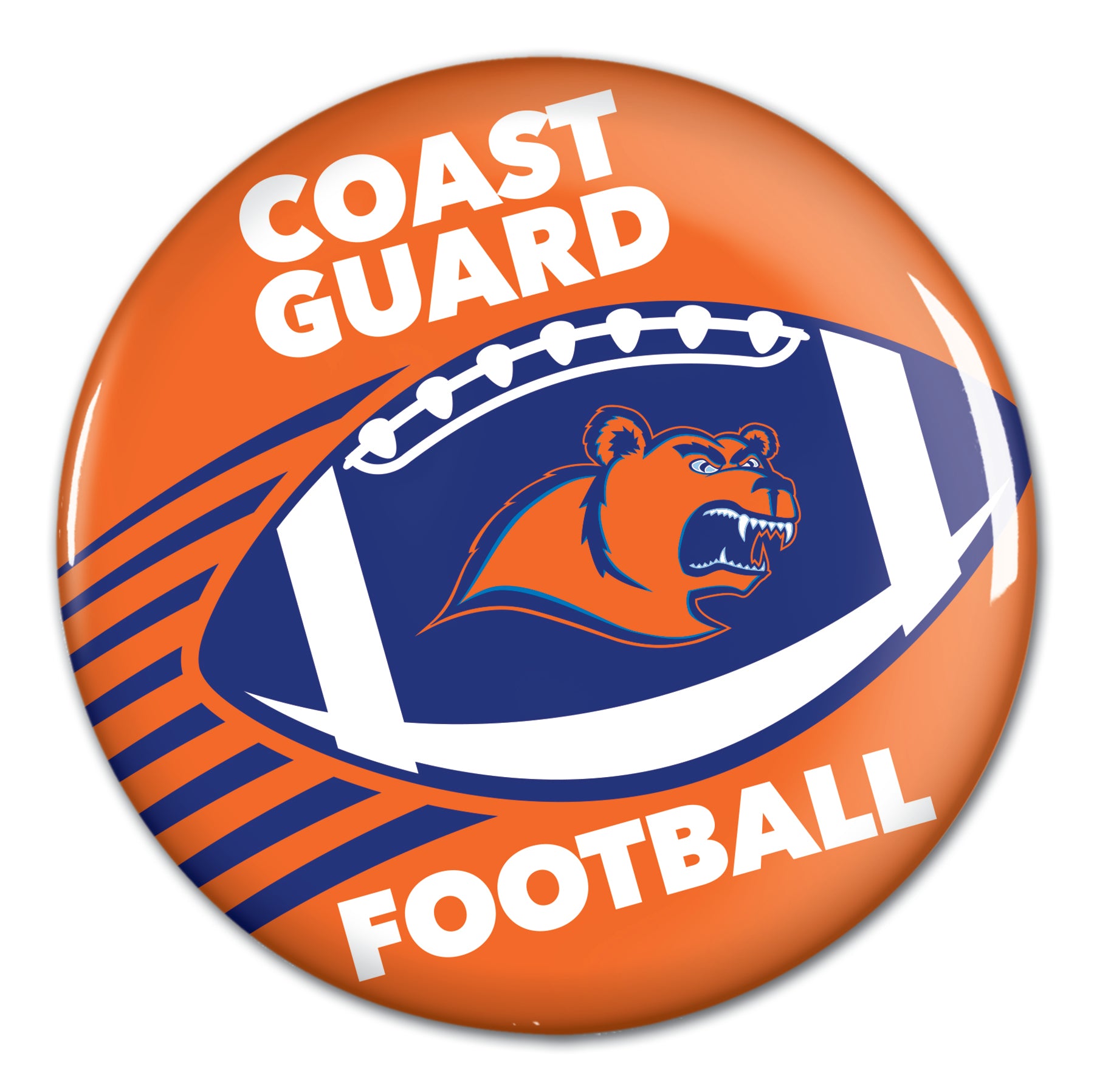 Coast Guard Academy Button - Football