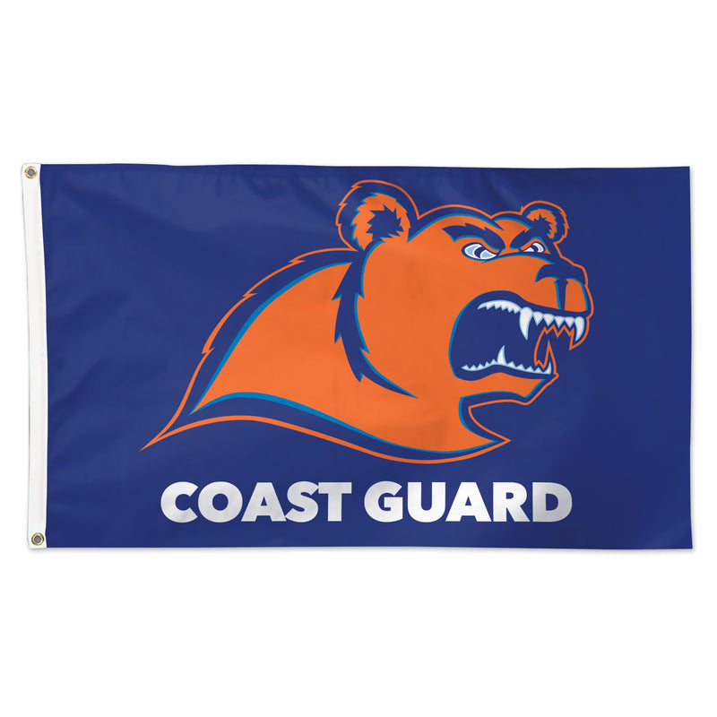 Coast Guard Academy Flag Vertical Deluxe - Bear