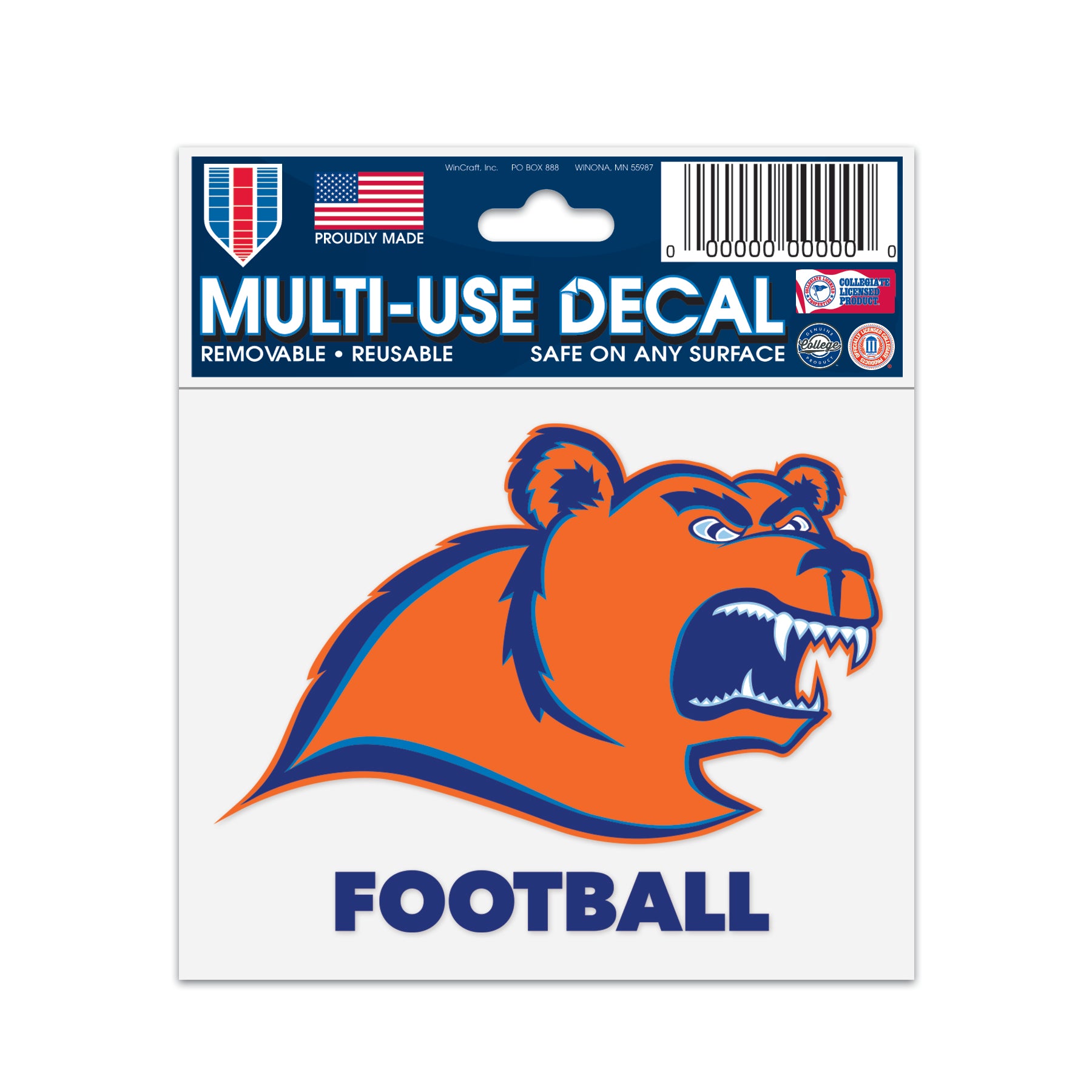 Coast Guard Academy Decal Multi-Use - Football