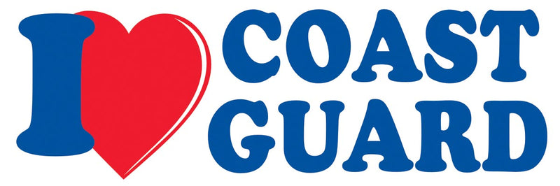 I Love Coast Guard Bumper Sticker