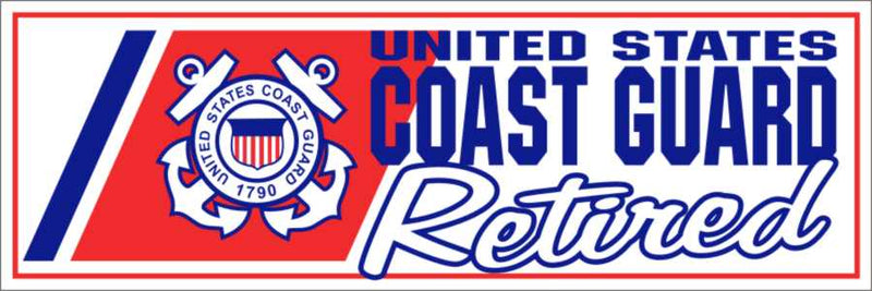 Coast Guard Bumper Sticker - Retired