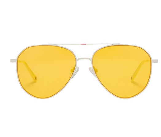 DIFF Star Wars Charitable Eyewear Luke Skywalker X‑Wing Starfighter - Alliance White Starfighter Yellow - Polarized Sunglasses