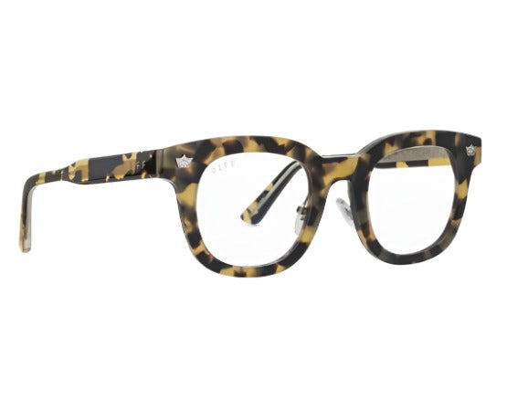 DIFF Charitable Eyewear Hufflepuff - Butterbeer Tortoise Blue Light Technology - Non-Polarized Sunglasses