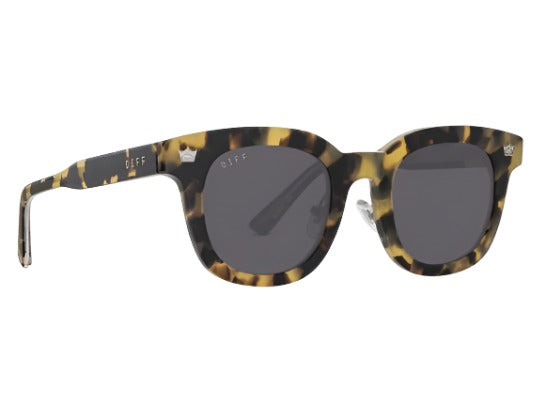 DIFF Charitable Eyewear Hufflepuff - Butterbeer Tortoise Cocoa - Polarized Sunglasses