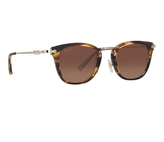 DIFF Charitable Eyewear Gryffindor - Lions Mane Gold Brown Gradient - Non-Polarized Sunglasses