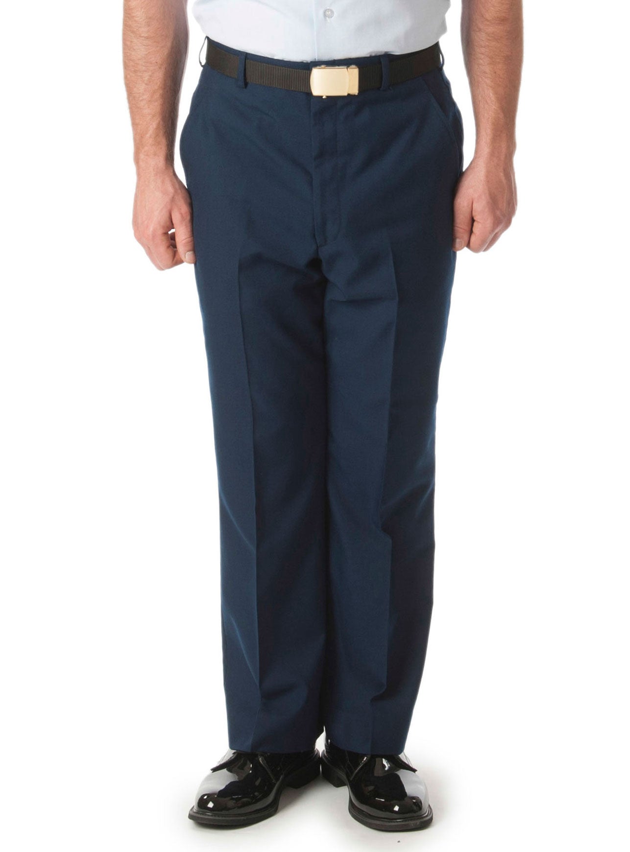 Male Wash and Wear Service Dress Blue Trousers