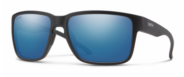 Smith Emerge Matte Black Frame - ChromaPop Polarized Blue Mirror Lens - Polarized Sunglasses