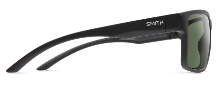 Smith Emerge Matte Black Frame - ChromaPop Polarized Gray Green Mirror Lens - Polarized Sunglasses