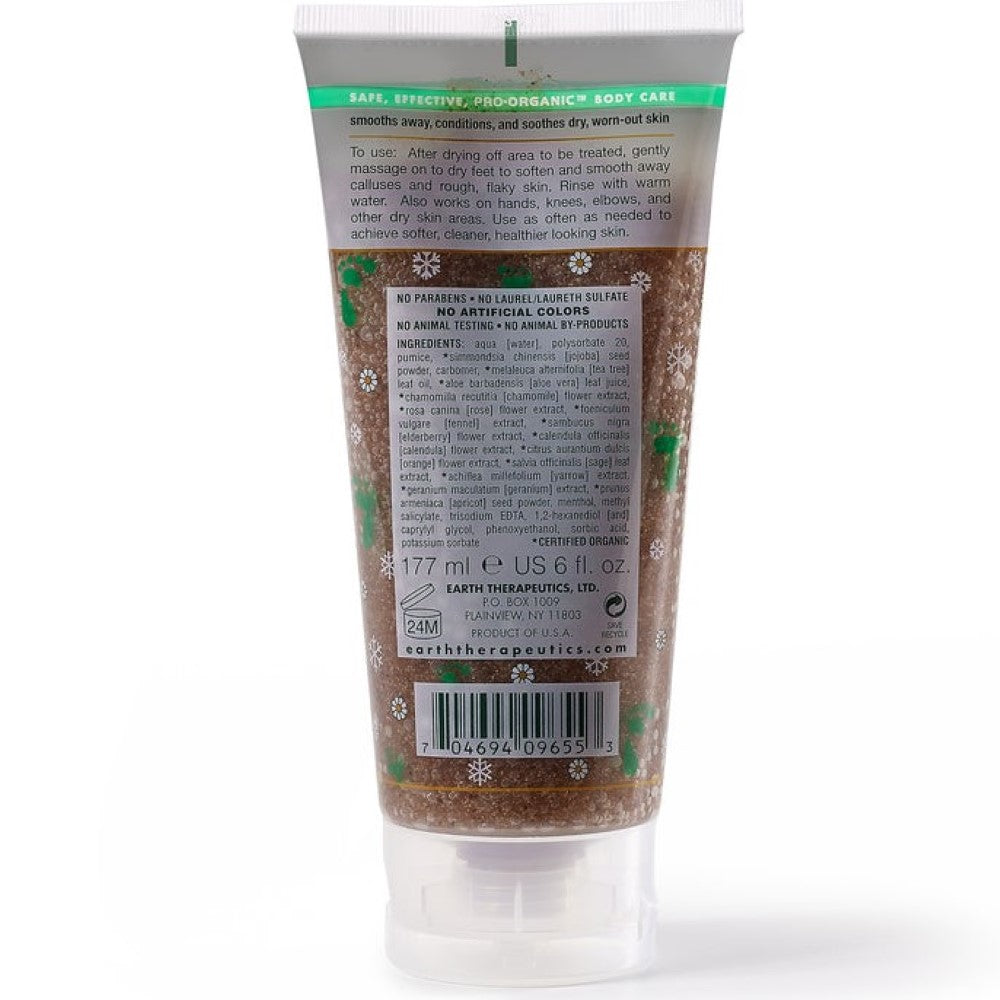 Earth Therapeutics Tea Tree Oil Cooling Foot Scrub