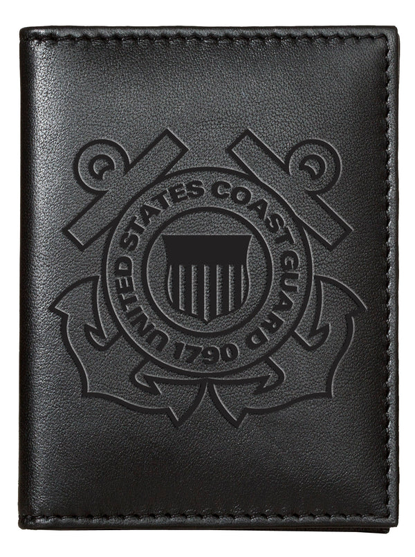 Coast Guard Soft Leather Bi-Fold ID Holder