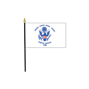 Coast Guard Flag - 4" X 6" Desk