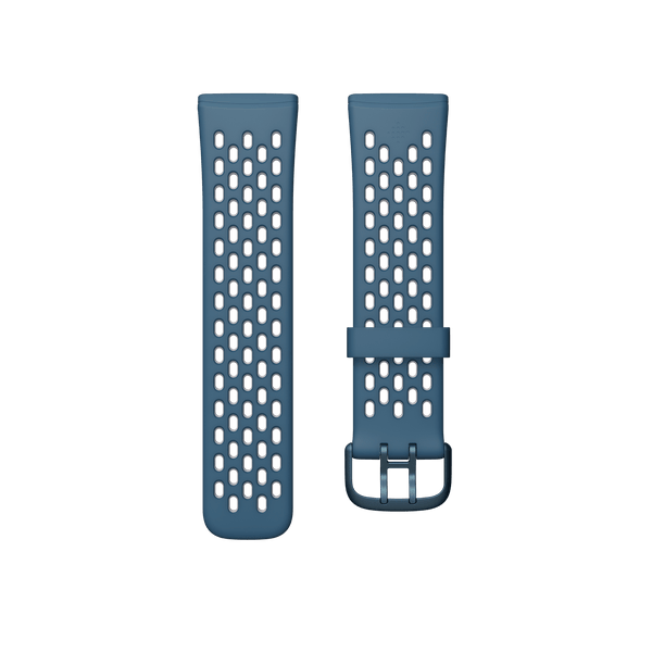 Fitbit Sense & Versa 3 Sport Band Size Large - Sapphire/Fog Gray