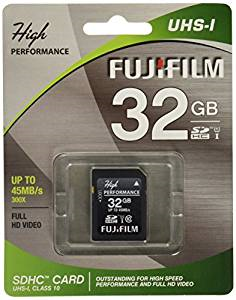 Fujifilm High Performance Class 10/UHS-I 32GB SDHC Flash Memory Card