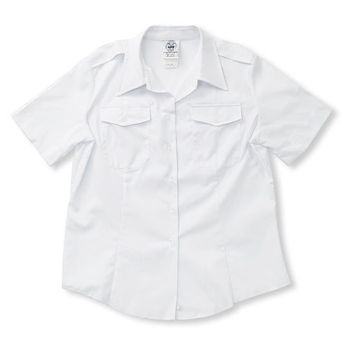 Female White Short Sleeve Shirt