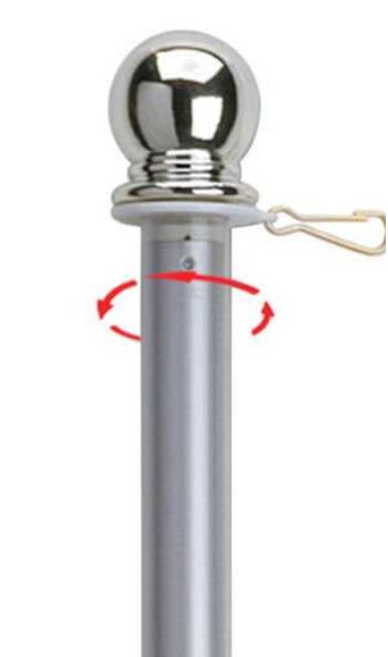 Valley Forge Spinning Spin Flag Aluminum Flag Pole - 60" x 60"