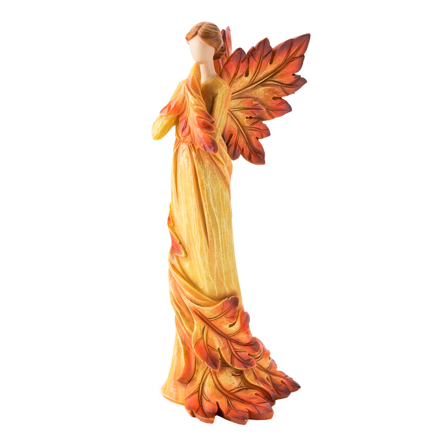 Plow & Hearth Fall Angel with Leaf Wings and Fiery Hues of Autumn ShopCGX