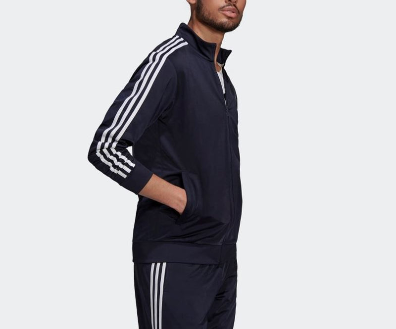 adidas Mens Essentials Warm-Up 3 Stripe Jacket