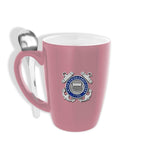 Coast Guard Sparta Pewter Ceramic Mug with Spoon