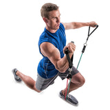 GoFit Pro Gym-in-a-Bag Round Resistance Bands with Handles, Straps, Door Anchor and DVD