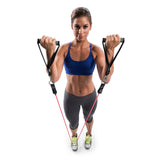 GoFit Pro Gym-in-a-Bag Round Resistance Bands with Handles, Straps, Door Anchor and DVD