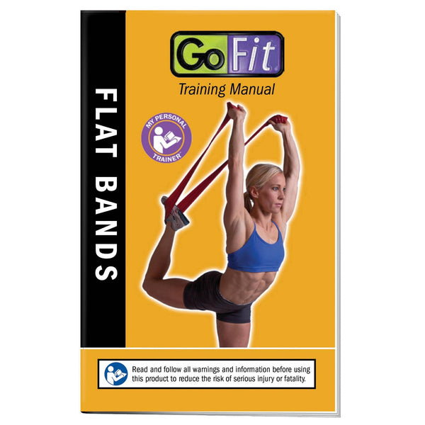 GoFit Flat Power Resistance Bands 5lb, 10lb, 15lb 3 PK