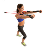 GoFit Pro Gym-in-a-Bag Round Resistance Bands with Handles, Straps, Door Anchor and DVD