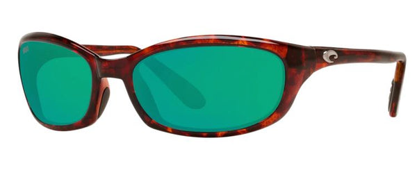 Costa Del Mar Mens Harpoon Tortoise Frame -  Green Mirror 580 Glass Lens - Polarized Sunglasses