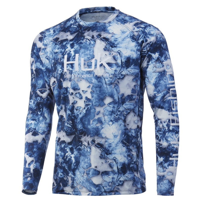 HUK Men's Bass Pursuit Long Sleeve Shirt – Quick-Dry Fishing Shirt With Stretch, UPF Protection, Moisture Wicking