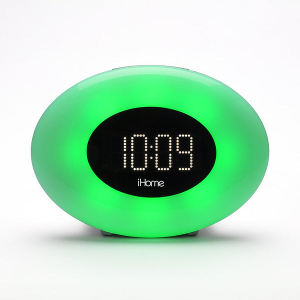 iHome Color Changing Alarm Clock with FM Radio and USB Charging