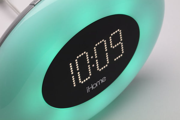 iHome Color Changing Alarm Clock with FM Radio and USB Charging