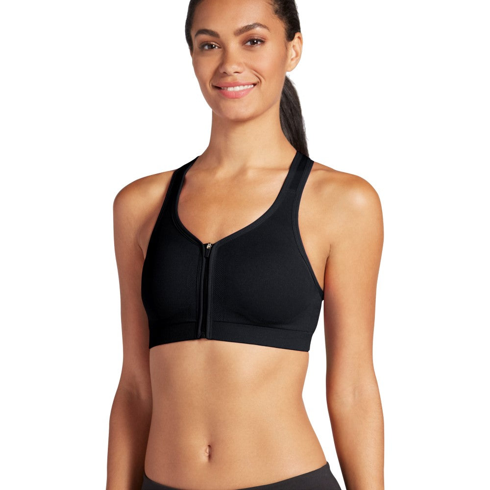 Jockey Womens Zip Front Seam Free Bra