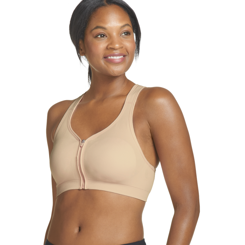 Jockey Womens Zip Front Seam Free Bra