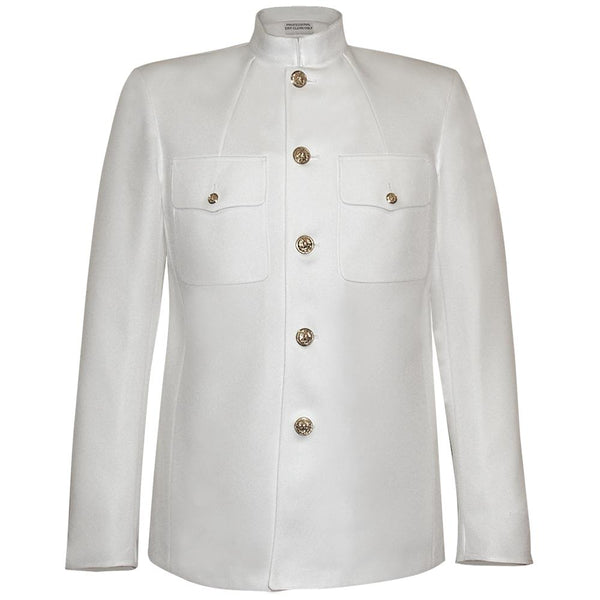 Male Service Dress White Jacket Regular Fit