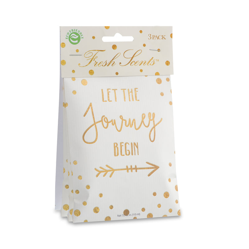 Willowbrook Fresh Scents Let The Journey Begin Sachet - 3 Pack