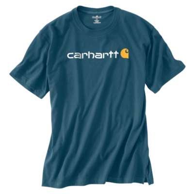 Carhartt Mens Signature Logo Short Sleeve T-Shirt