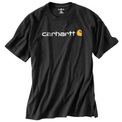 Carhartt Mens Signature Logo Short Sleeve T-Shirt
