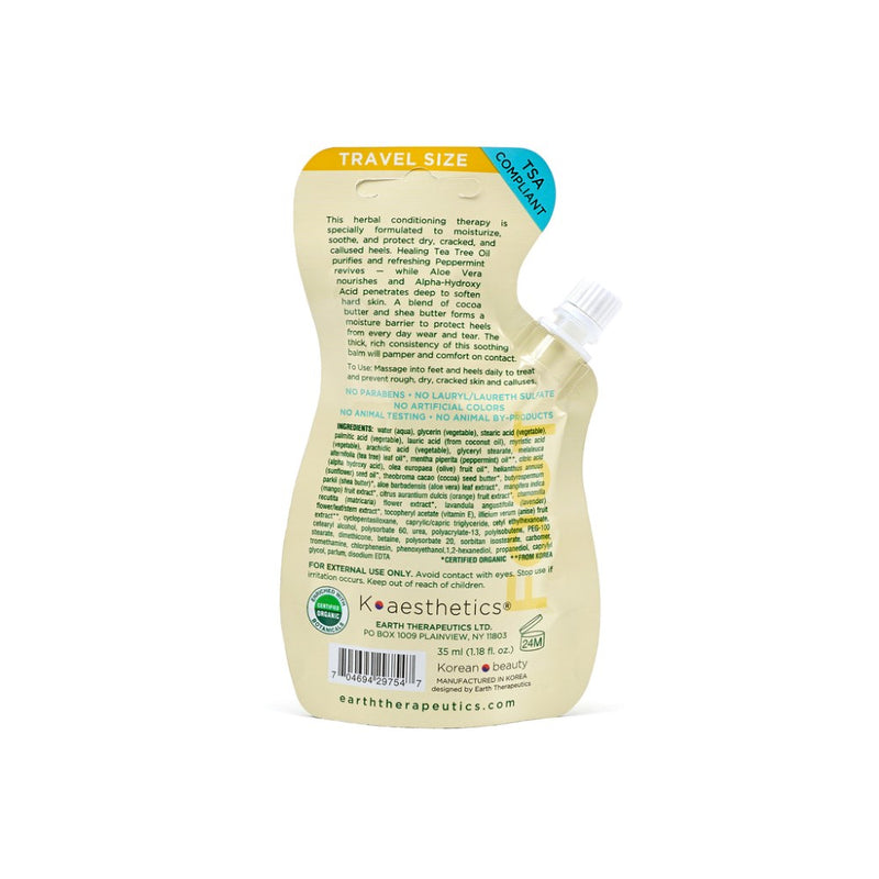 Earth Therapeutics Intensive Heel Repair Pouch With Spout - Travel Size