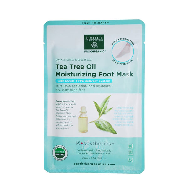 Earth Therapeutics Tea Tree Oil Moisturizing Foot Mask