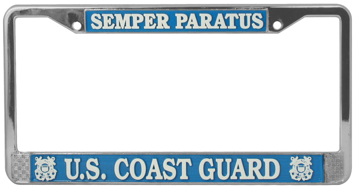 Coast Guard License Plate Frame - Semper Paratus