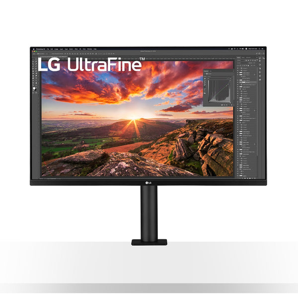 LG 32" Monitor With Ergo Stand - UltraFine Display 4K HDR10 - Black