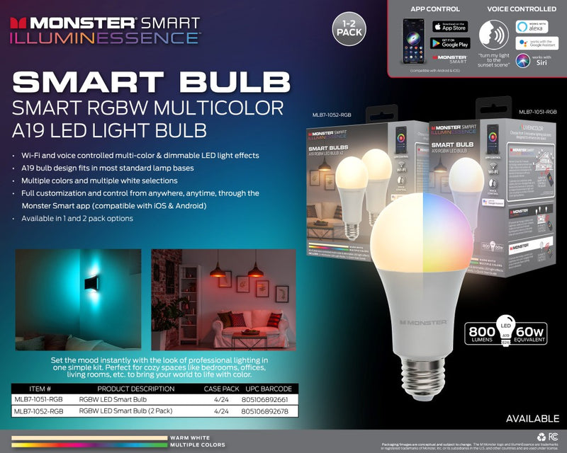 【美品】Bright Light ME + ST64 120V Cool White LED Replacement Bulbs - Wintergreen
