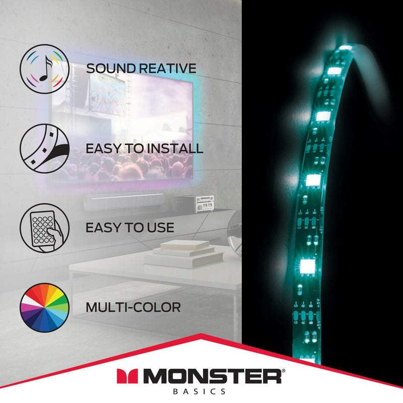 Monster Multi-Color Sound Reactive LED Light Strip