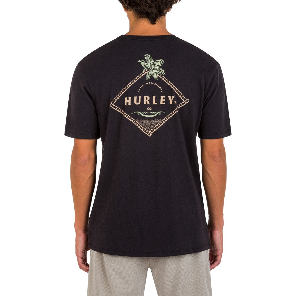 Hurley Mens Washed Cross Breeze Short Sleeve T-Shirt