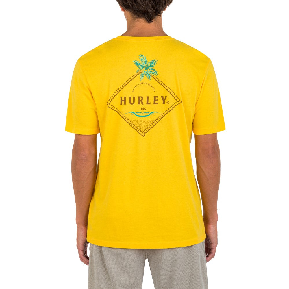 Hurley Mens Washed Cross Breeze Short Sleeve T-Shirt