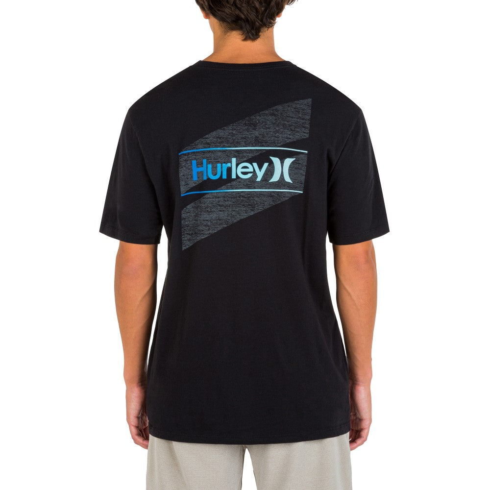 Hurley Mens One and Only Slashed Short Sleeve T-Shirt